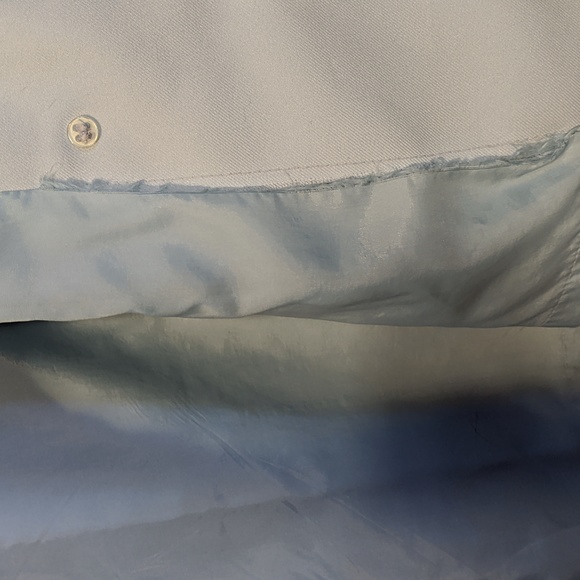 Vintage 70's baby blue shirt trench coat by Surrey Classics - Picture 8 of 9